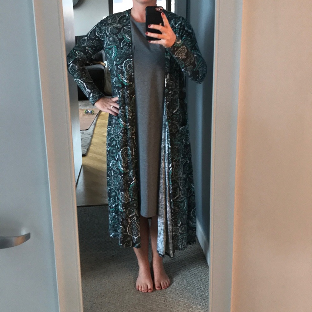 Paisley lularoe lightweight long cardigan